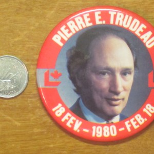 1980 Pierre Trudeau Liberal Election Button