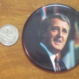 1986 Brian Mulroney PC Party Convention Button w/pic
