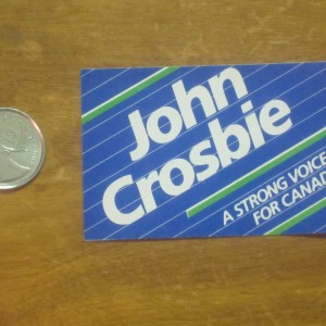 John Crosbie Leadership Sticker
