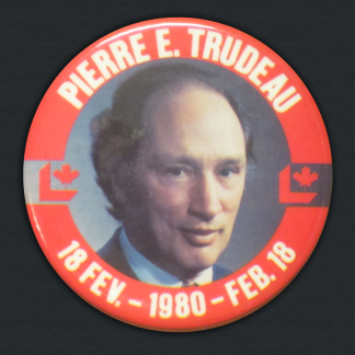1980 Pierre Trudeau Liberal Election Button