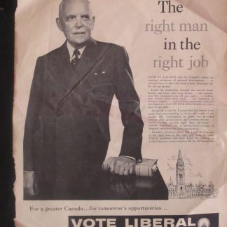 Louis St. Laurent Liberal Election Magazine Ad