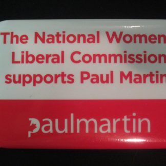 Paul Martin Liberal Leadership campaign button