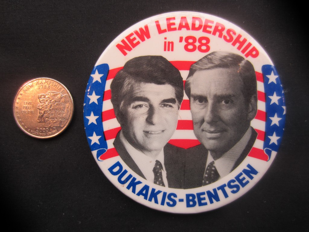 1988 Michael Dukakis Democratic Election Button – Bill’s Political Shoppe