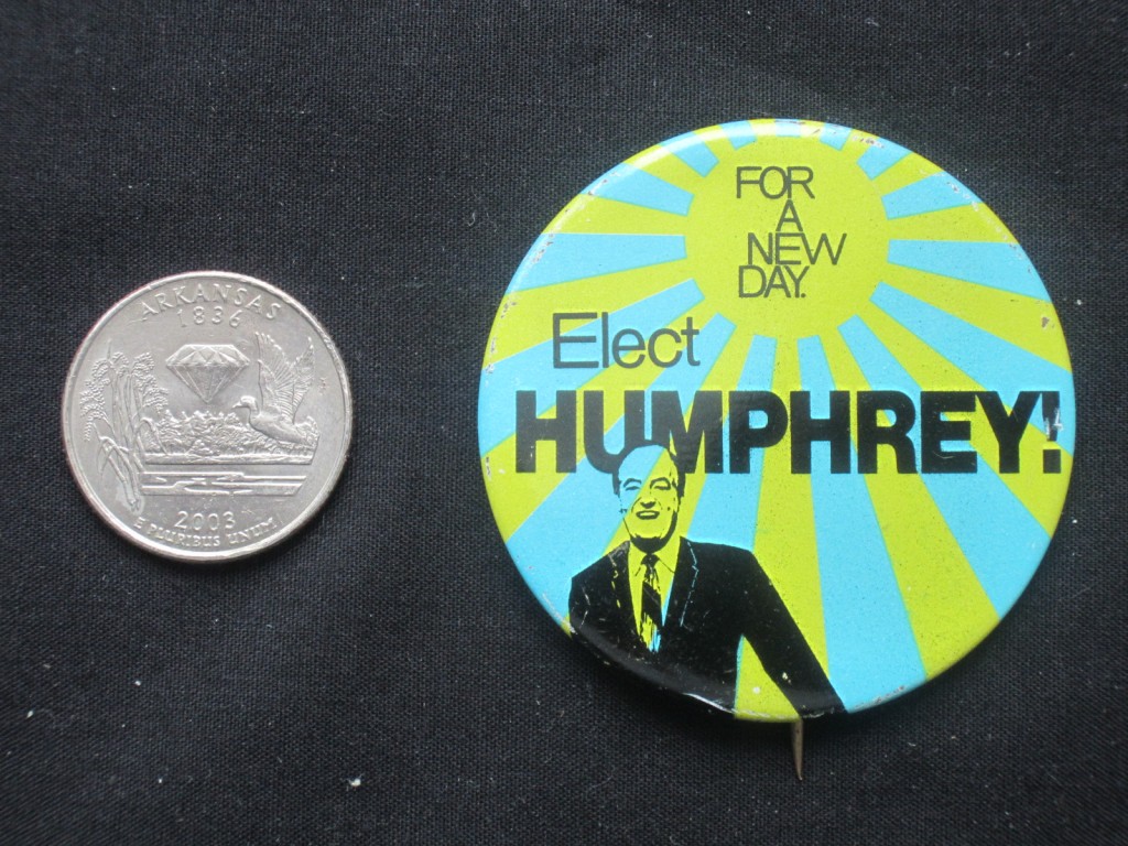 1968 Hubert Humphrey Election Button – Bill’s Political Shoppe Hubert Humphrey