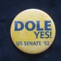 1992 Bob Dole KS Senate Election Button