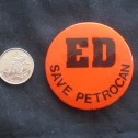 Ed Broadbent NDP Save Petrocan Button - Image 2
