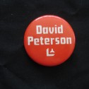 1981 David Peterson Constituencey Button