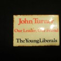 1986 John Turner Liberal Youth Button