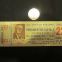 1944 Franklin Roosevelt Election Event Ticket - Image 2