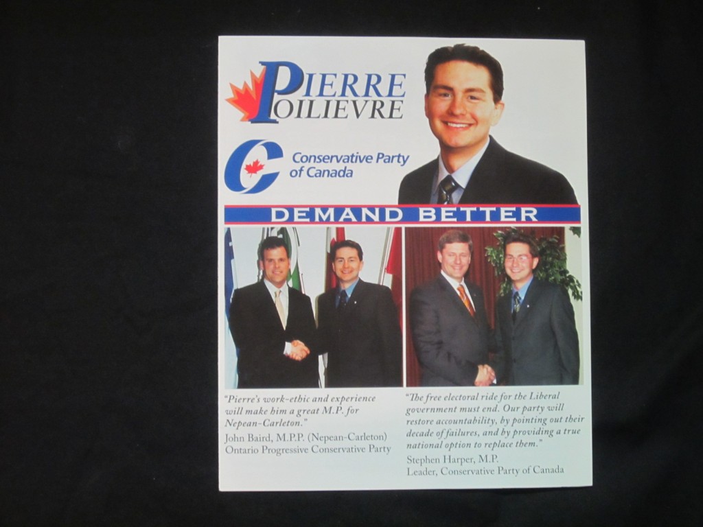 2004 Pierre Poilievre with Stephen Harper Election Pamphlet – Bill’s