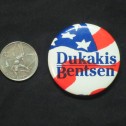 1988 Michael Dukakis Election Button - Image 2
