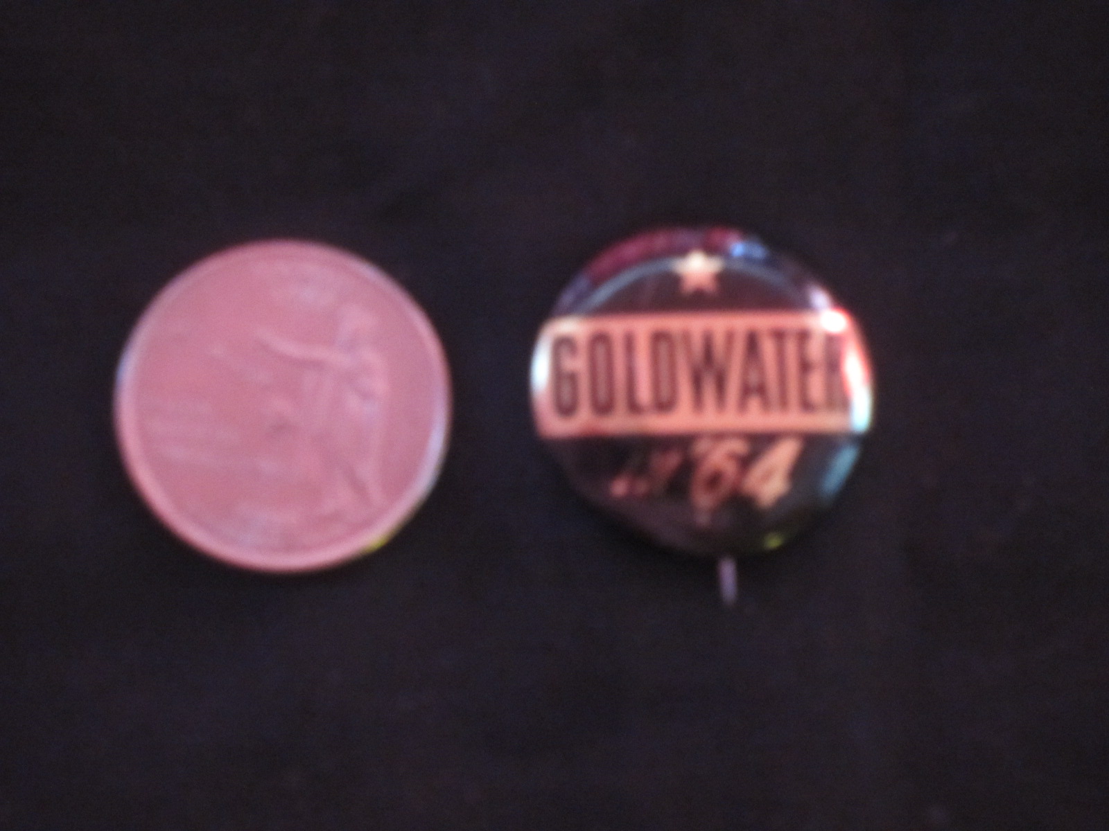 1964 Barry Goldwater Election Button Bill S Political Shoppe   Barry Goldwater Button A 