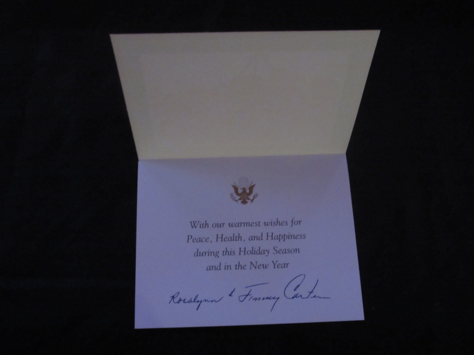 Jimmy Carter Centre Christmas Card Bill’s Political Shoppe