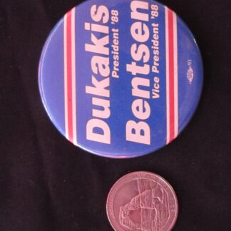 1988 Michael Dukakis Election Button - Image 2