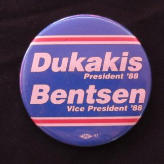 1988 Michael Dukakis Election Button