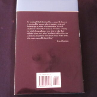 Mitchell Sharp "Which Reminds Me..." Signed Book - Image 3