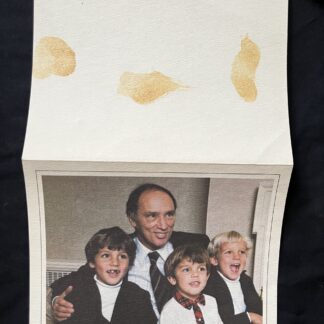 Pierre Trudeau Christmas Card with Justin Trudeau